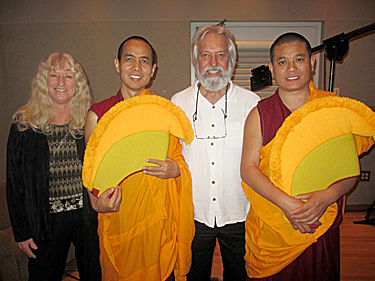 Earl and Gail with Tibetan Monks