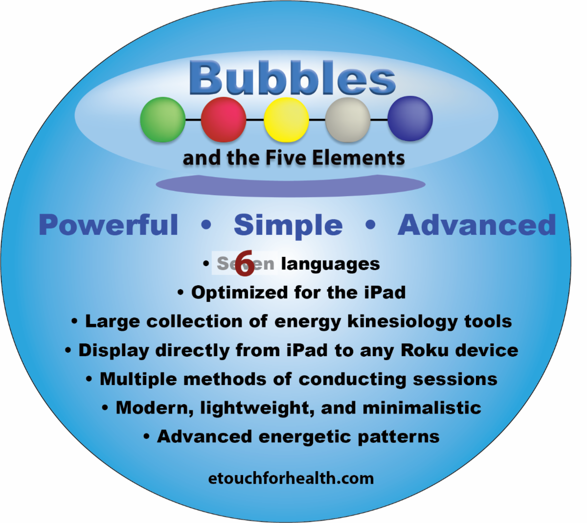 Bubbles’ list of features